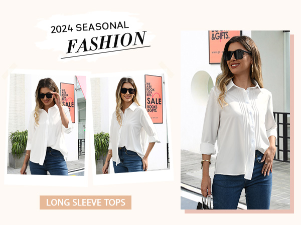 women white button down shirt