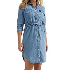 Legendary Western Denim Shirt Dress