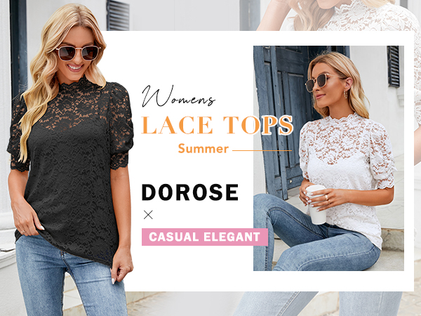 lace tops for women