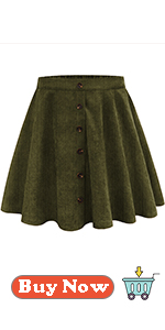 women plus size skirts fall autumn winter mini skirt swing a line warm corduroy plain solid color