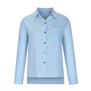 Solid Color Collar Blouse