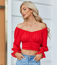 red crop top