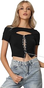 B0CJXPQ973 Crop Chain Top