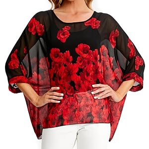 Batwing Sleeves Blouses 