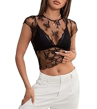 Sheer Mesh Layering Top