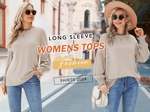 22091 womens long sleeve tops