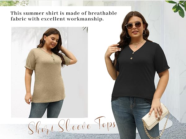 short sleeve tops for women