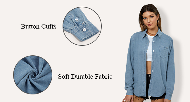 soft durable jean shirts