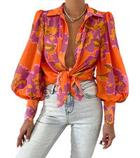 long sleeve shirts for women lapel V Neck blouses &amp;amp; button-down shirts Winter fall shirts