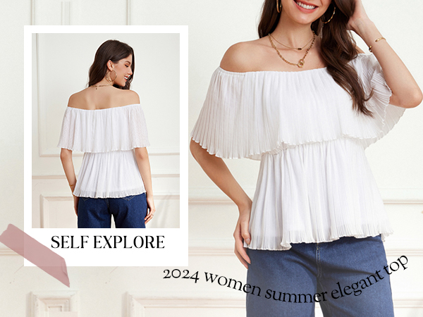 Summer Off The Shoulder Tops