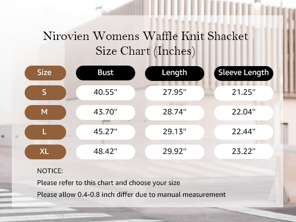 Nirovien Womens Waffle Knit Shirt Jacket Oversized Button Down Shacket Batwing Sleeve Tops