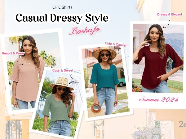 womens blouses dressy casual