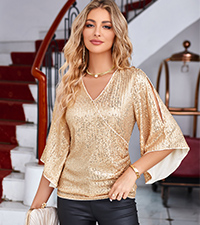 Womens Sequin Tops