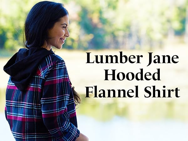 Lumber Jane Hooded Flannel Shirt, Women''s, Ladies, Girl, plaid, hood, durable, comfortable, warm