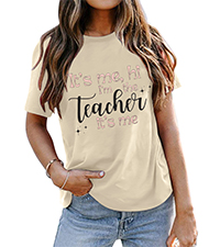 Its Me Hi Im The Teacher Shirts Women Funny Teacher Life T-Shirt