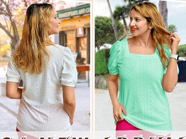 Short Sleeve Tunic Tops