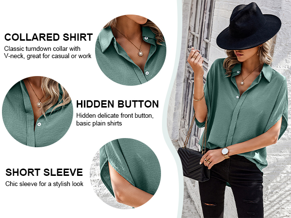 button down shirts for women detail show