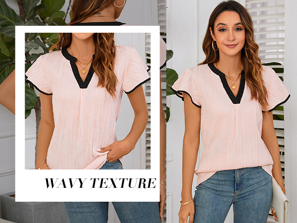 short sleeve blouses for women