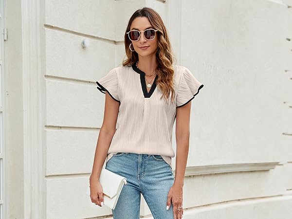 shirts for women trendy summer