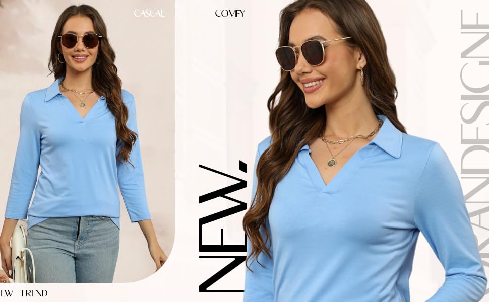 3/4 length sleeve womens tops going out tops tops for women 2024 cute tops for women