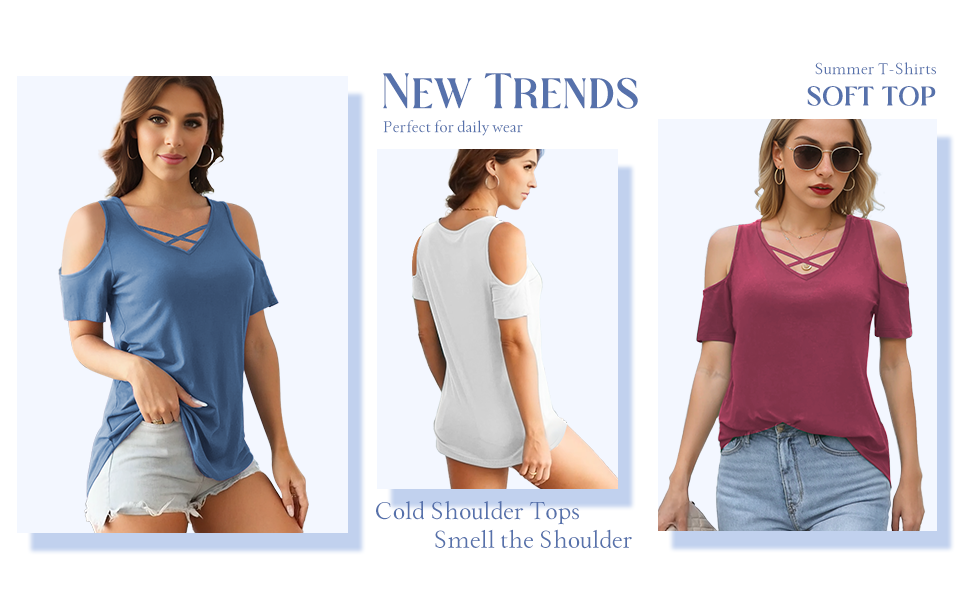 Classic Cold Shoulder Tops for Women