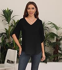 womens chiffon blouses summer shirts 