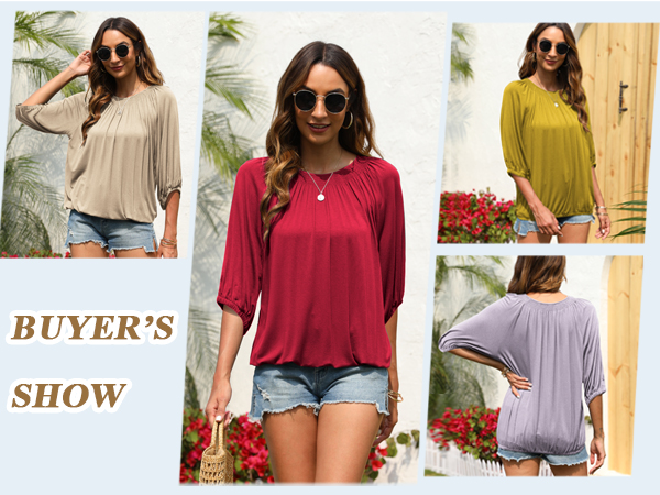 Summer Ladies Tops Women Fashion Oversized T Shirt Solid Color Casual Basic Tops