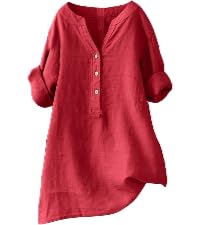 Linen tops for women