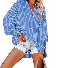 women high-low button up shirt