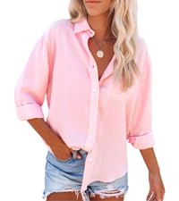 women oversized button down shirt