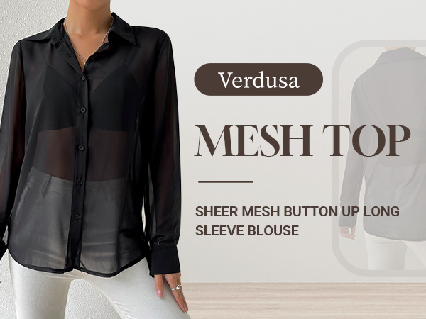 Mesh Button Up