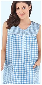 Gingham sleeveless dress