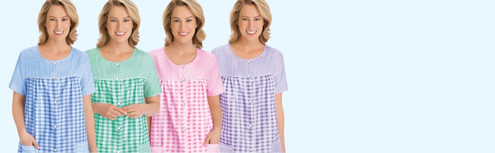 Gingham Seersucker Top