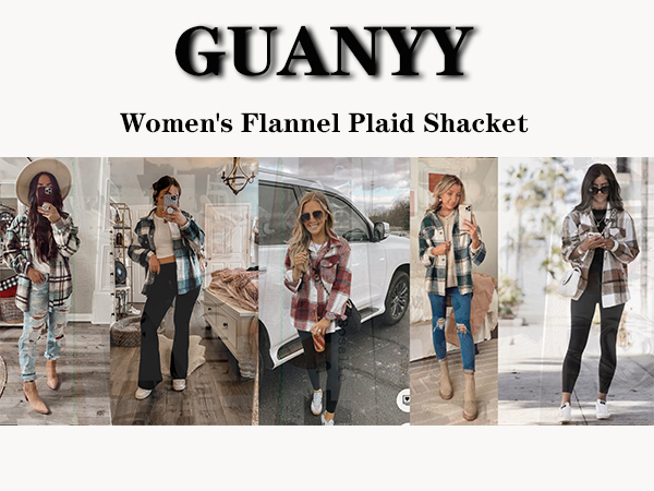 Women''s Flannel Plaid Shacket 1