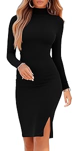 long sleeve bodycon dress