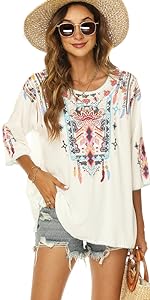 bohemian tops for women