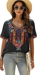 boho tops for women