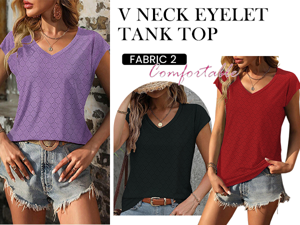 v neck tank top