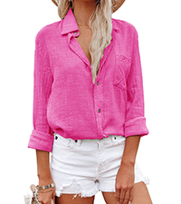 pink linen shirts