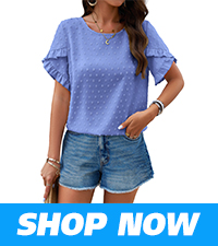 petal short sleeve crewneck swiss dot shirt summer tops for women 2024 tops for women casual dressy