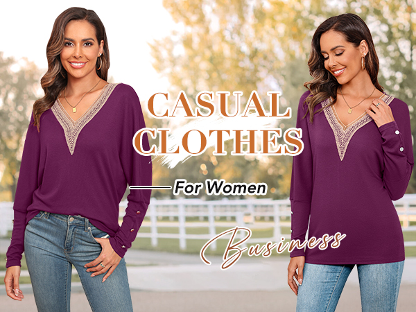 23041 womens long sleeve tops