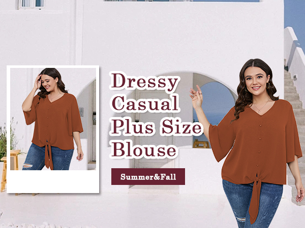 plus size dressy top 