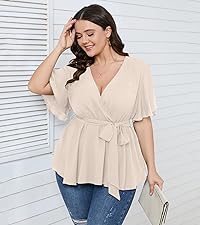 Plus Size Peplum Tops