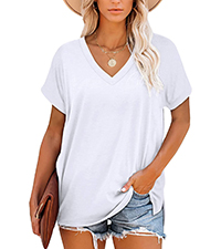 NEYOUQE Womens Loose Long/Short Sleeve T Shirts Casual Comfy Tops Tee Shirt Women&#39;s Tunics